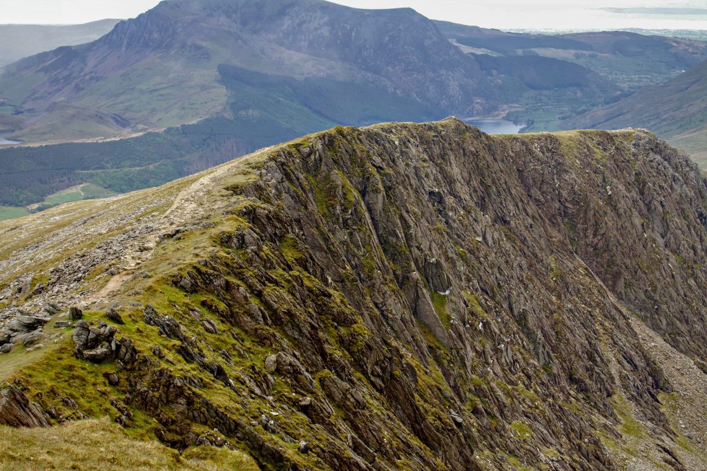 Trail leading to the peak of Mount Snowdon in Snowdonia, Wales, United Kingdom